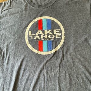 6-2026 Lake Tahoe Graphic Short Sleeve Tee - Gray 2XL-MEN’S